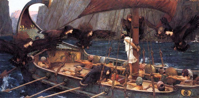 John William Waterhouse Ulysses and the Sirens Norge oil painting art